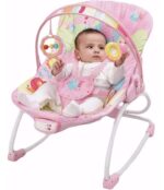 Cadeirinha de descanso e vibração Mastela rosa (valor inicial 15 dias)