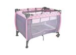 Berço Baby Style Plus - Flores Cinza e Rosa (valor inicial 5 dias) - Imagem 3