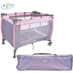 Berço Baby Style Plus - Flores Cinza e Rosa (valor inicial 5 dias) - Imagem 2